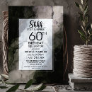Suche nach surprise 60th birthday party einladungen Schwarz