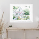 Suche nach hütte poster Aquarell