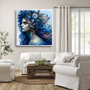 Suche nach blaue frau poster Elegant