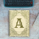 Suche nach vintager buchstabe kleine notizbücher Monogramm