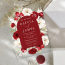 Suche nach rote hochzeit einladungen Romantisch