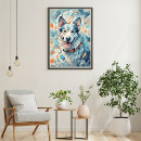 Suche nach blauer hund poster Haustier