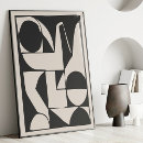 Suche nach geometrie poster Schwarz weiß