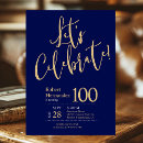 Suche nach 100 geburtstags einladungen Gold
