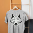 Suche nach geometrischer wolf tshirts Für ihn