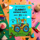 Suche nach tractor birthday einladungen Jedes kind
