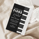 Suche nach piano einladungen Schwarz weiß