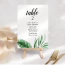 Suche nach palmen tischkarten Hochzeitsempfang