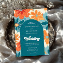 Suche nach blaue und orange hochzeit einladungen Boho