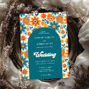 Suche nach blaue und orange hochzeit einladungen Boho