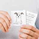 Suche nach personalisierter hund visitenkarten Niedlicher welpe