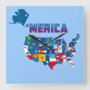 Suche nach amerika wanduhren Patriotismus