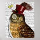 Suche nach steampunk eule poster Antike