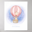Suche nach heißluftballon kinderzimmer poster Aquarell