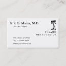 Suche nach orthopädischer chirurg visitenkarten Arzt