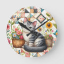 Suche nach süße katze wanduhren Für sie