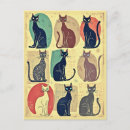 Suche nach retro katze postkarten Mitte des jahrhunderts