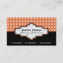 Suche nach orange polka visitenkarten Schick