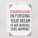 Suche nach weggehen postkarten Verlassend mitarbeiter