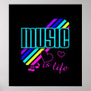 Suche nach musik ist leben poster Bunt
