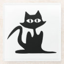 Suche nach katzen silhouetten untersetzer Schwarzkatze