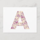 Suche nach monogramm a postkarten Blume