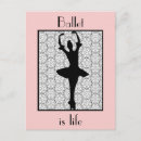 Suche nach ballerina silhouette postkarten Ballett