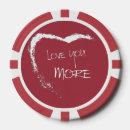 Suche nach herz poker chips Rot