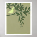 Suche nach bird painting poster Green