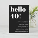 Suche nach 40er geburtstag einladungen Trendig