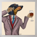 Suche nach funny wine poster Dog with wine