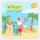 Suche nach weihnachten am strand aufkleber Tropisch