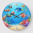 Suche nach wanduhr mit tropischen fischen wanduhren Aquarium