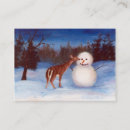 Suche nach schneemann visitenkarten Winter