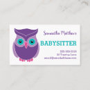 Suche nach niedlicher babysitter visitenkarten Pfleger