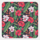 Suche nach roter hibiskus aufkleber Aquarell
