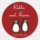 Suche nach pinguin hochzeit aufkleber Paar