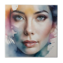 Suche nach weibliches gesicht fliesen Abstrakt