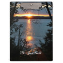 Suche nach sonnenuntergang klemmbrett See