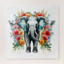 Suche nach bunte elefanten puzzle Niedlich