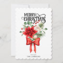 Suche nach roter blumengruß Weihnachtskarte
