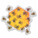 Suche nach hexagon aufkleber Honigbiene