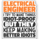 Suche nach elektroingenieur aufkleber Elektriker
