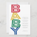 Suche nach moderne baby party einladungen Farbenfroh