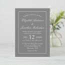 Suche nach graue hochzeit einladungen Modern