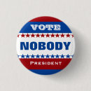 Suche nach niemand buttons Präsident