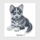 Suche nach siberian husky aufkleber Welpe
