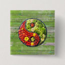 Suche nach harmonie buttons Yin yang