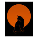 Suche nach katze silhouette poster Schwarz