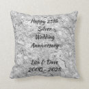 Suche nach 25 hochzeitstag kissen Jahrestag